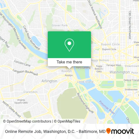 Online Remote Job map