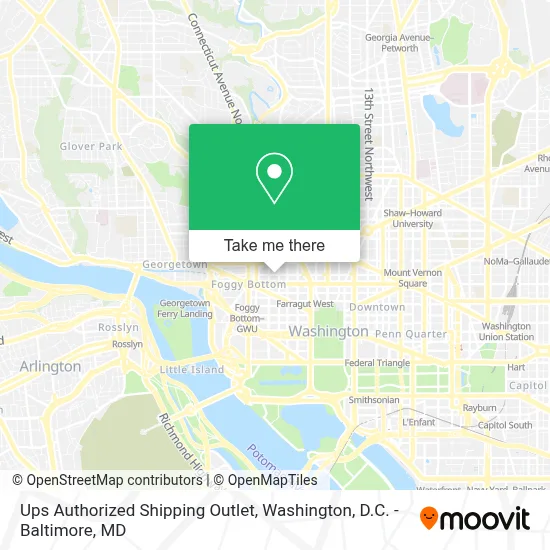 Ups Authorized Shipping Outlet map