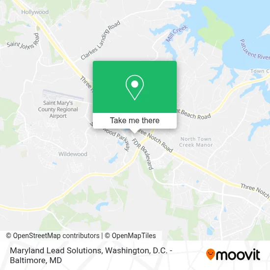 Maryland Lead Solutions map