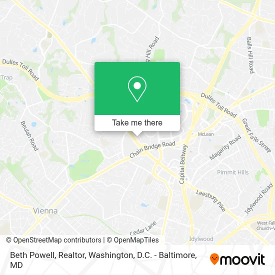Beth Powell, Realtor map
