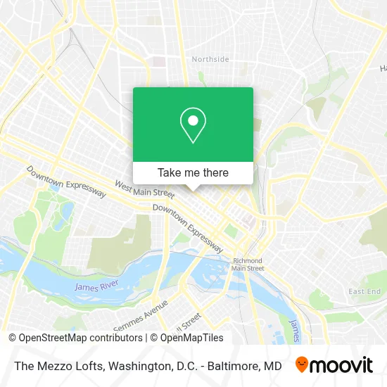 The Mezzo Lofts map