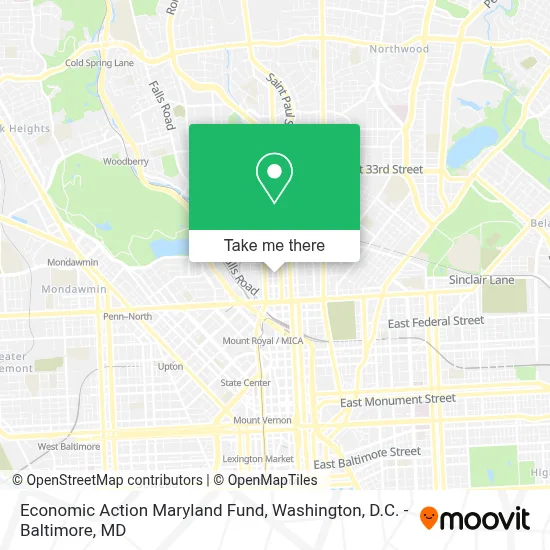Economic Action Maryland Fund map