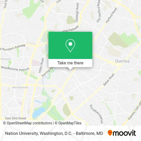 Nation University map