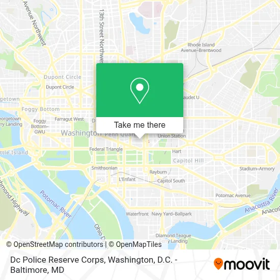 Dc Police Reserve Corps map