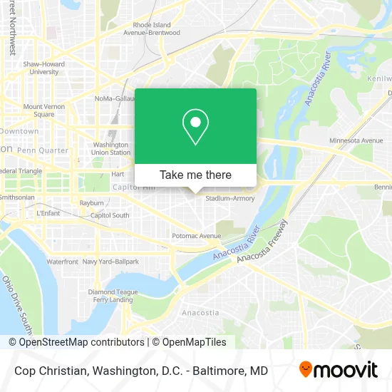 Cop Christian map