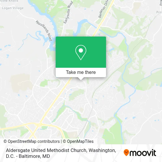Aldersgate United Methodist Church map