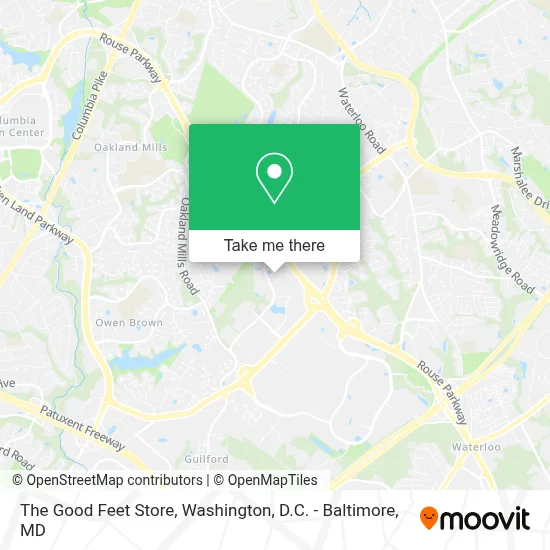 The Good Feet Store map