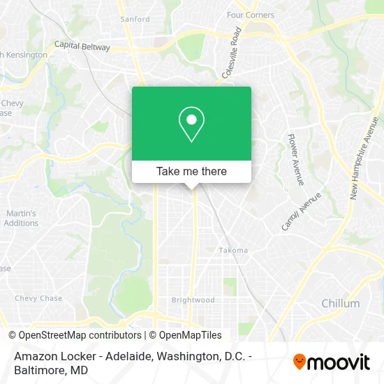 Amazon Locker - Adelaide map