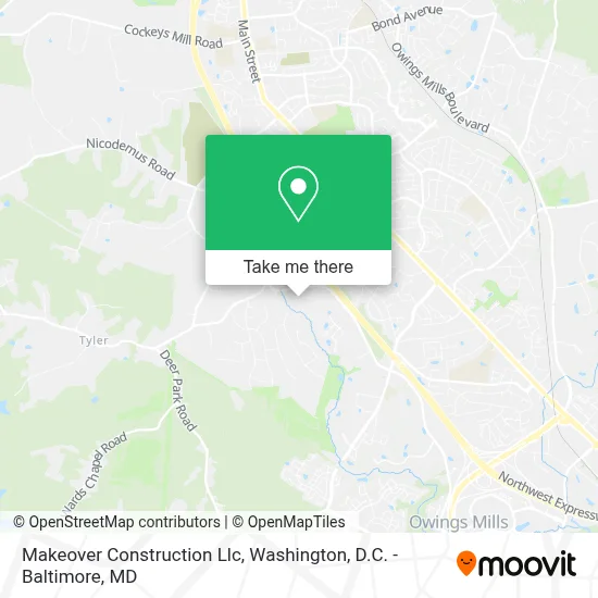 Makeover Construction Llc map