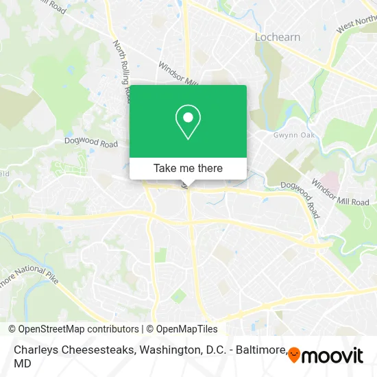 Charleys Cheesesteaks map