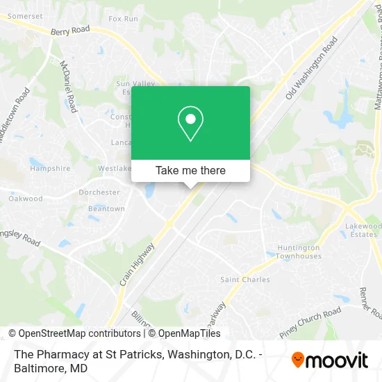 The Pharmacy at St Patricks map
