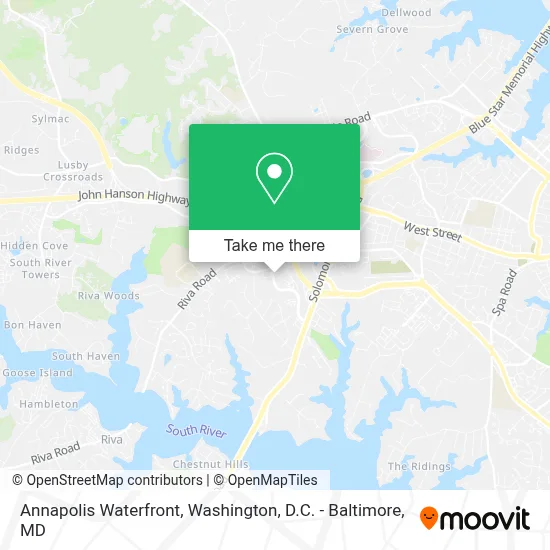 Annapolis Waterfront map