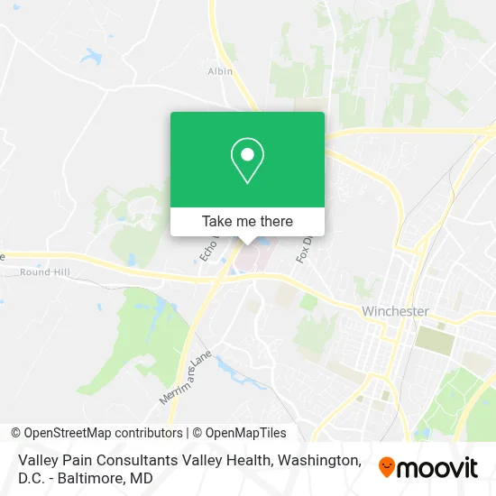 Valley Pain Consultants Valley Health map