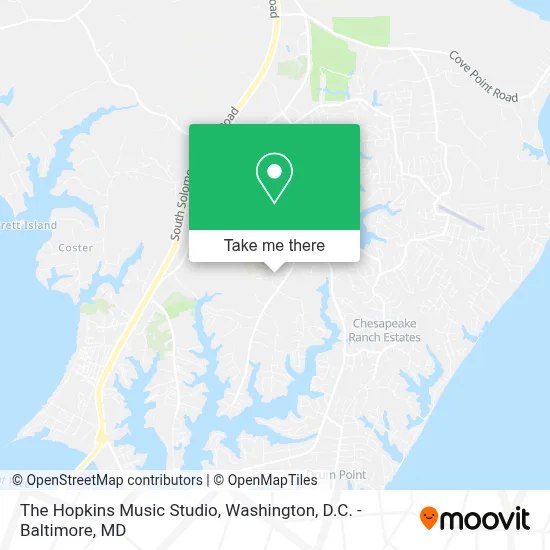 The Hopkins Music Studio map