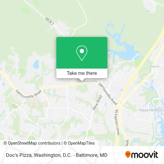 Doc's Pizza map