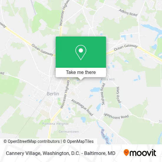 Cannery Village map