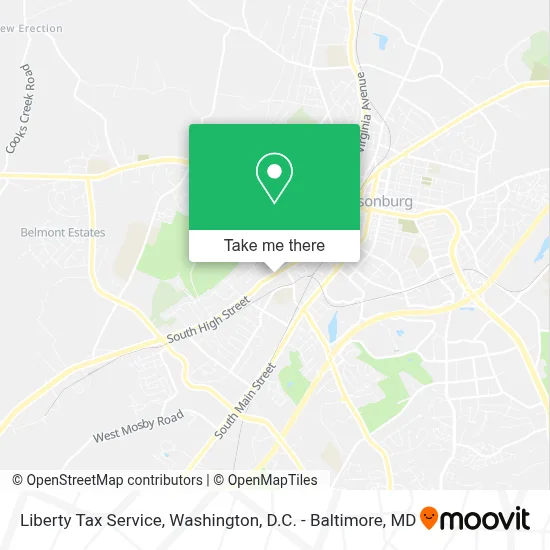 Liberty Tax Service map