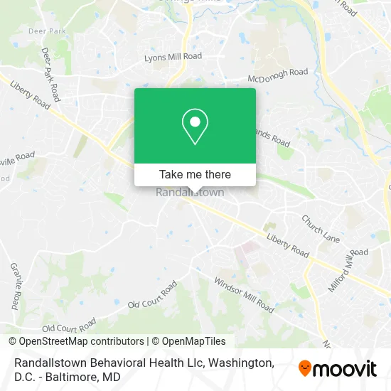 Randallstown Behavioral Health Llc map