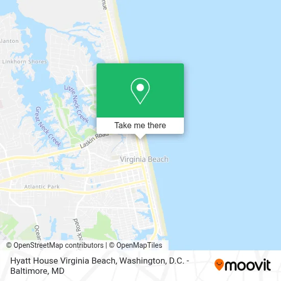 Hyatt House Virginia Beach map