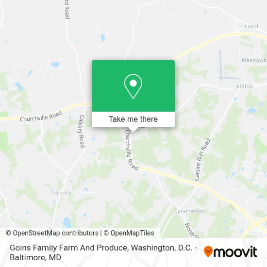 Goins Family Farm And Produce map