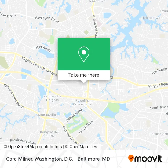 Cara Milner map