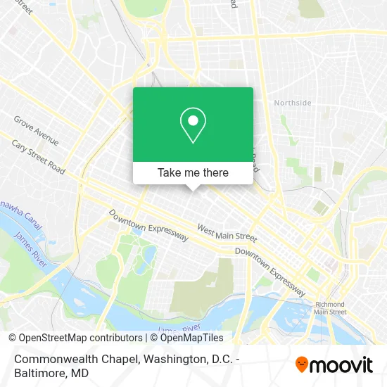 Commonwealth Chapel map