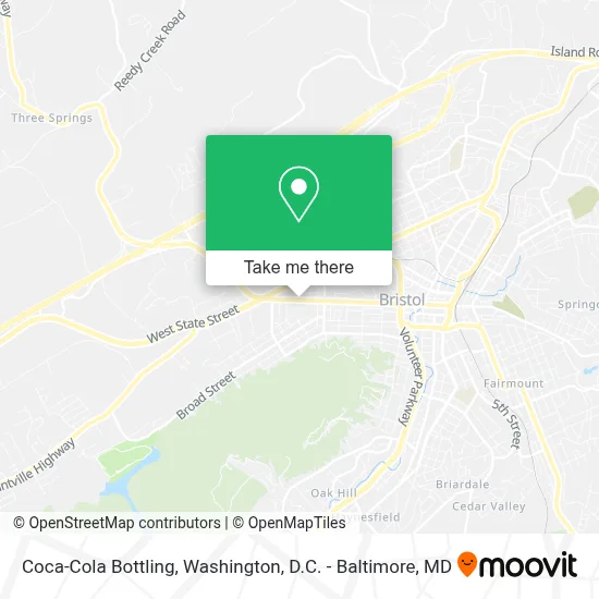 Coca-Cola Bottling map