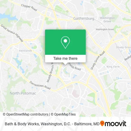 Bath & Body Works map