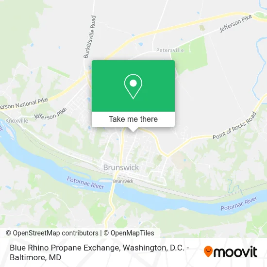 Blue Rhino Propane Exchange map