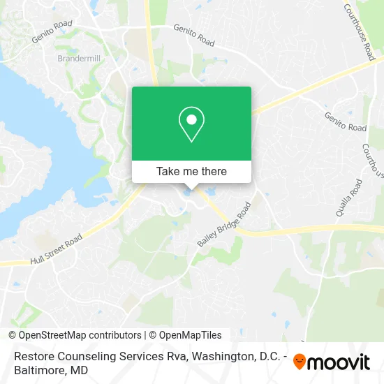 Restore Counseling Services Rva map