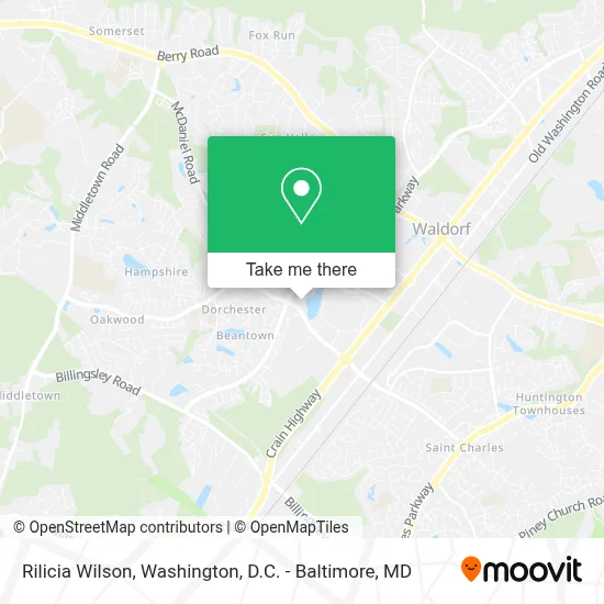 Rilicia Wilson map