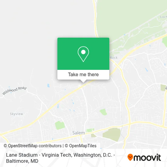Lane Stadium - Virginia Tech map