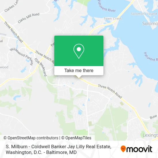 S. Milburn - Coldwell Banker Jay Lilly Real Estate map