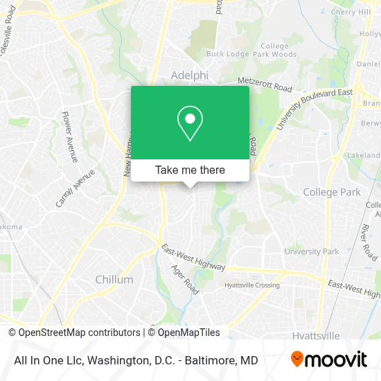 All In One Llc map