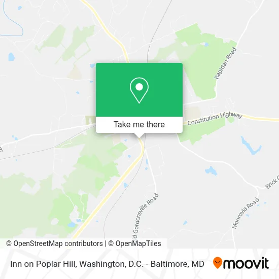 Inn on Poplar Hill map