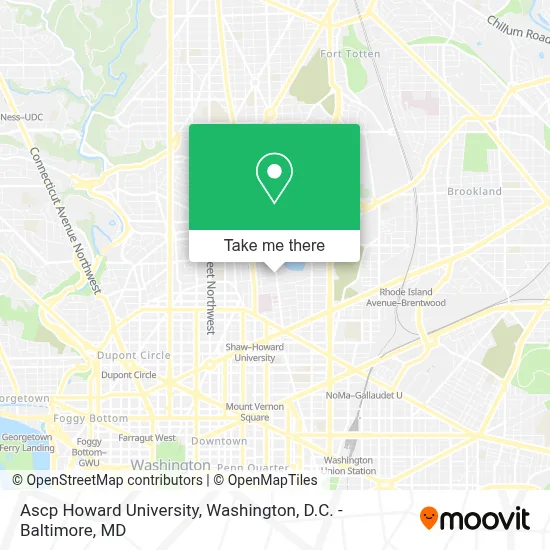 Ascp Howard University map