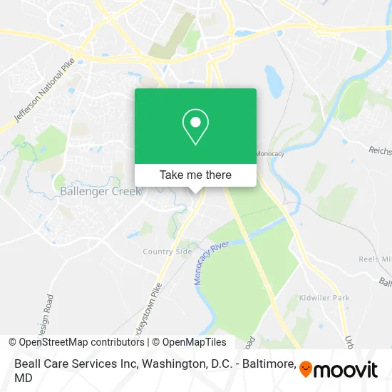Beall Care Services Inc map