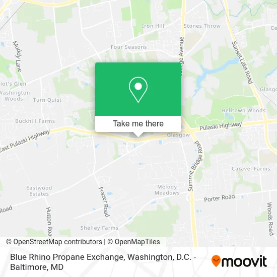 Blue Rhino Propane Exchange map