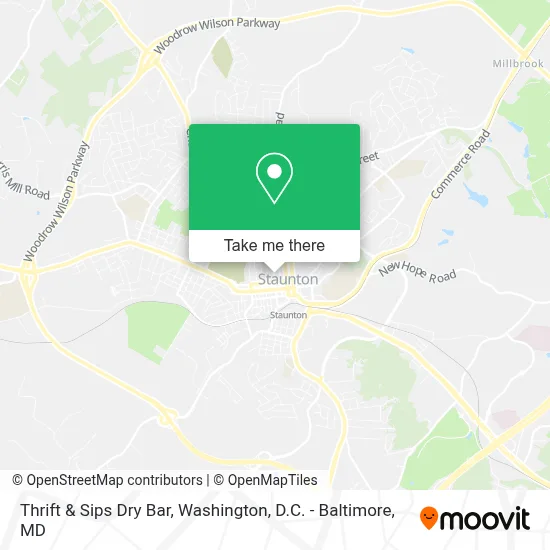 Thrift & Sips Dry Bar map