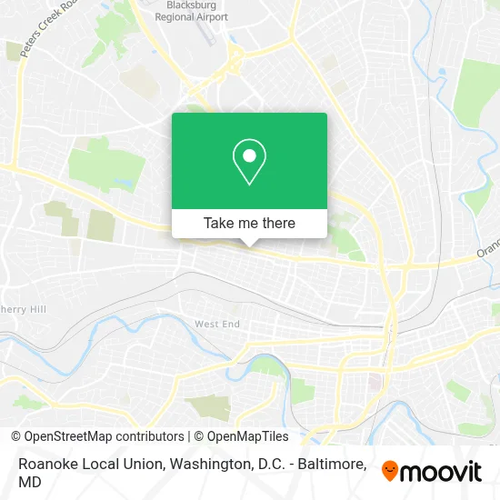 Roanoke Local Union map