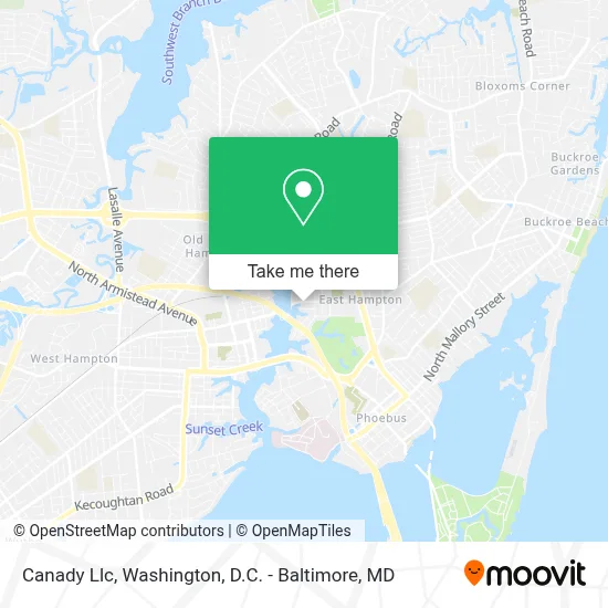 Canady Llc map
