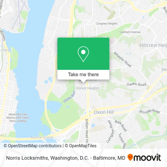 Norris Locksmiths map