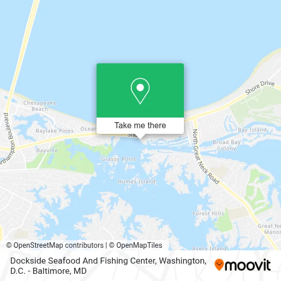 Dockside Seafood And Fishing Center map