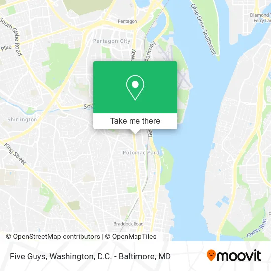 Five Guys map