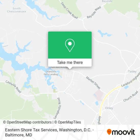 Eastern Shore Tax Services map