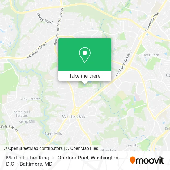 Martin Luther King Jr. Outdoor Pool map