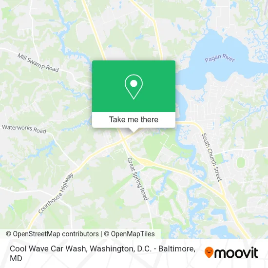 Cool Wave Car Wash map