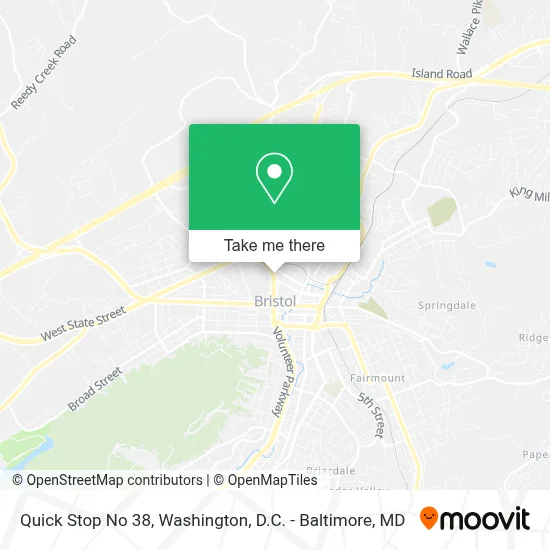 Quick Stop No 38 map