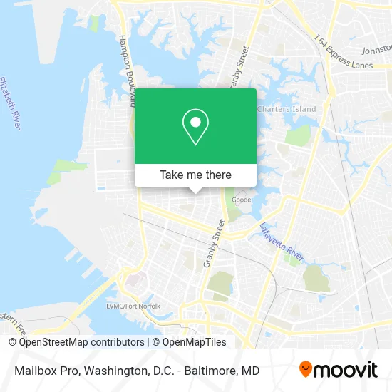 Mailbox Pro map