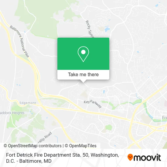 Fort Detrick Fire Department Sta. 50 map